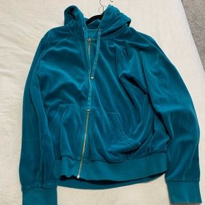 Juicy Couture hoodie turquoise. Large.